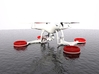 Triskel - SAR Floating System for DJI Phantom 4 3d printed Float for Drone