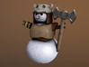 Snowman Barbarian 3d printed 