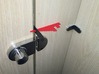 Portable Toilet Door Lock (2/3 - Hammer) 3d printed 