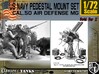 1/72 US Navy  AA M Gun Pedestal Mount 3d printed 