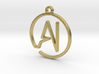 A & I Monogram Pendant 3d printed 