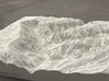 8'' Waimea Canyon, Hawaii, USA, Sandstone 3d printed Radiance rendering of model, viewed from the South