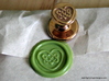 Celtic Heart Wax Seal 3d printed Celtic Heart wax seal in polished bronze