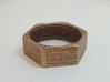Threaded Hex Nut Ring 3d printed 