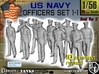 1-56 USN Officers Set1-1 3d printed 