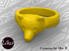 Wild Bear Ring size 5 3d printed 