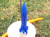 RocketCopter 3d printed On the launch pad in Royal Blue Strong & Flexible Polished