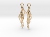 Plant Root Earrings - Science Jewelry 3d printed 
