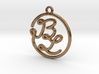 B & L Script Monogram Pendant 3d printed 