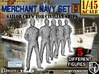 1-45 Merchant Navy Crew Set 1-1 3d printed 