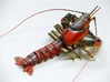 Articulated Crayfish 3d printed Shown painted with acrylics.