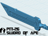 PM-26 SWORD OF APE 3d printed 