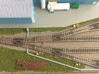 N Scale Cable Duct 1.5mm 3d printed 3mm and 1.5mm wide cable troughs next to the tracks