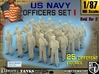 1-87 USN Officers Set1 3d printed 
