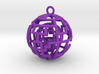 Caged sphere pendant 3d printed 