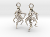 Nodulated Root Earrings - Science Jewelry 3d printed 