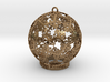 Blooming Flowers Ornament for Lighting 3d printed Brass material is shining
