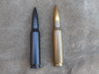 7.62x51 mm NATO 3d printed In comparison with real round.