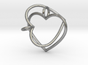 Two Hearts Interlocking 3d printed Two Hearts Interlocking Pendant (different materials have different prices)