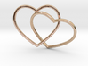 Two Hearts Interlocking Pendant 3d printed 