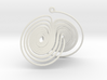 Lorenz Attractor System Necklace 3d printed 