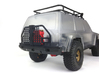 AC10001 Smittybilt XRC Atlas Tire Carrier 3d printed Shown fitted with two 2 Gallon RotopaX (sold separately)
