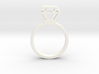 Diamond ring Ginetta 3d printed 