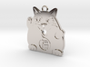 Lucky Cat Keychain 3d printed The white cat attracts happiness.