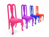 1:24 Queen Anne Chair 3d printed Dyed, Strong & Flexible Colors