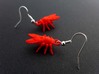 Drosophila Fruit Fly Earrings - Science Jewelry 3d printed Fruit fly earrings in red