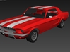 Ford Mustang GT '68 – kit 02 3d printed 