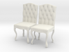 Tufted Dining Chair Set Of 2 3d printed 