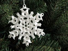 Gyroid Snowflake Ornament 1 3d printed Gyroid Snowflake Back