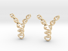 Replicating DNA Earrings 3d printed Replicating DNA Earrings