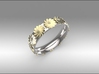 Flowers in Spring 3d printed Contact Me for This Two Tone Look in any Ring size