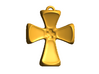 Crusader Cross Pendant/ Keyring Fob 3d printed 