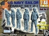 1-48 US Navy Sailors Combat SET 2-1 3d printed 