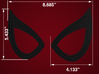 Civil War Spider-Man Static Lens Frames 3d printed 