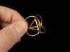 Soap Bubble Tetrahedron 3d printed Printed in Polished Brass