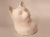 Cat Gasp (5 cm/2 inch) 3d printed White Strong & Flexible