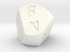 Weird D6 Rounded Dipyramid 3d printed SF showing a result of 6