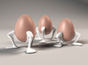 Egg cup "Leggies" 3d printed 3 sizes egg cups 'Leggy''