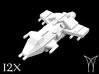 12 Aquila Attack Fighters 3d printed 