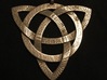 Large Celtic Knot Pendant (Inverted Triquetra) 3d printed Stainless steel