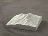 4'' Mt. Shasta, California, USA, Sandstone 3d printed Radiance rendering of model, viewed from the SSE