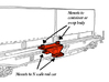 Container mount for Roco/Fleischmann N scale wagon 3d printed Installation