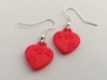 Pawprints On My Heart Earrings 3d printed 