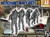 1-48 Merchant Navy Crew Set 2-2 3d printed 