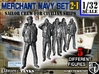1/32 Merchant Navy Crew Set 2-1 3d printed 