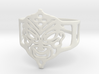 Aztec Mask Ring 3d printed 
